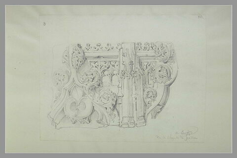 Motifs décoratifs sculptés de la chapelle du château de Gaillon, image 2/2
