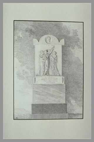 Stèle à la mémoire de J. G. Drouais, image 2/2