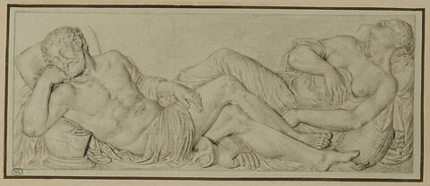 Bas-relief représentant François de La Rochefoucault et Anne de Polignac, image 1/2