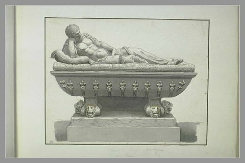 Gisant et sarcophage d'Albert de Carpi