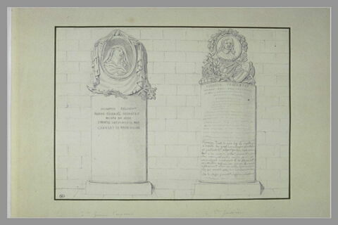 Deux stèles funéraires, image 1/1