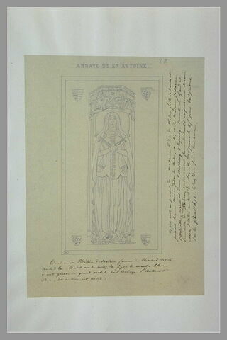 Tombeau d'Hélène de Melun, avec annotations, image 1/1