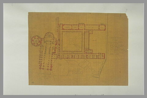 Plan de l'abbaye de Saint-Denis, image 1/1