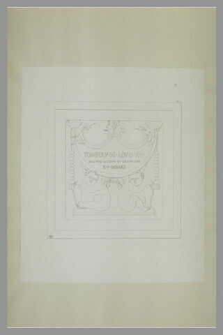 Piédestal d'un des pilastres du tombeau de Louis XII, image 1/1