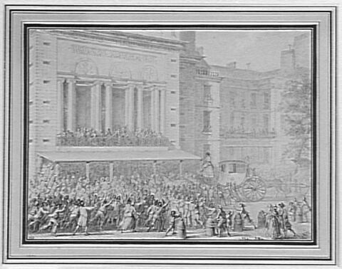 Le Peuple faisant fermer les portes de l'Opéra, le 12 juillet 1789, image 1/1