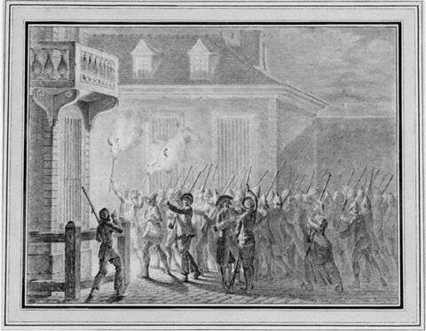 Paris gardé par le peuple dans la nuit du 12 au 13 juillet (1789), image 1/1