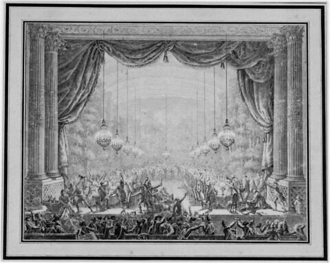 Banquet des gardes du corps dans la Salle de l'Opéra de Versailles, image 1/1