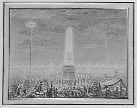 Fêtes et illuminations aux Champs-Elysées (18 juillet 1790)