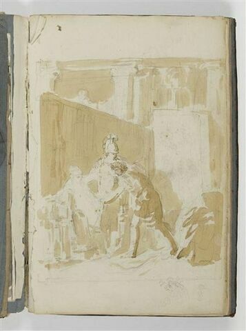 Etude pour une composition avec trois figures, Alexandre, Apelle et Campaspe