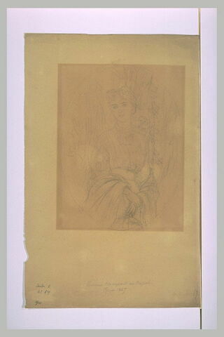Etude pour le portrait de la princesse Bonaparte, née Ruspoli, image 1/1