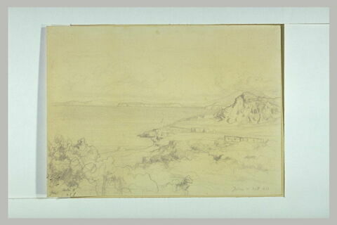 Vue de l'île d'Ischia, le 21 août 1842