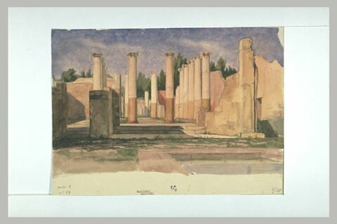 Vue du forum à Pompei