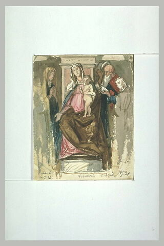 Vierge à l'Enfant entouré de saints, image 1/1