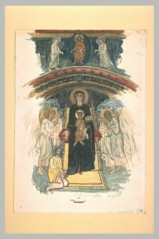 La Vierge et l'Enfant d'après une mosaïque à Santa Maria della Navicella, image 1/1
