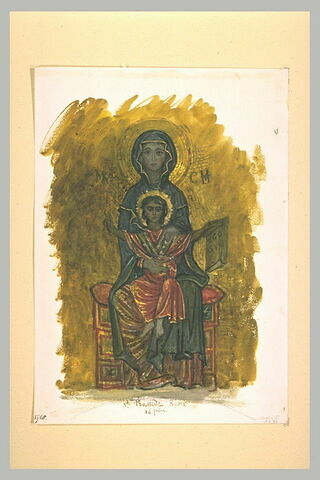 Vierge à l'Enfant, d'après une mosaïque de la chapelle Saint-Zénon