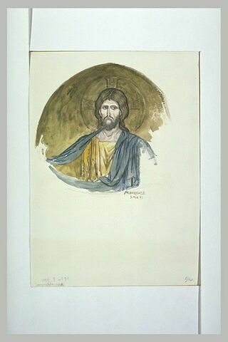 Le Christ, d'après une mosaïque de la cathédrale de Monreale, image 1/1