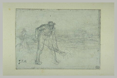 Etude pour le Paysan répandant du fumier (1851), image 1/1