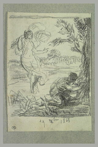 Mélodie de Schumann : homme à genoux et une femme au-dessus de l'eau, image 1/1
