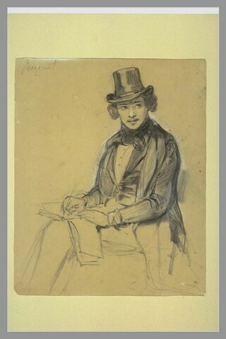 Portrait d'Eugène François de Block-Looz, dessinant