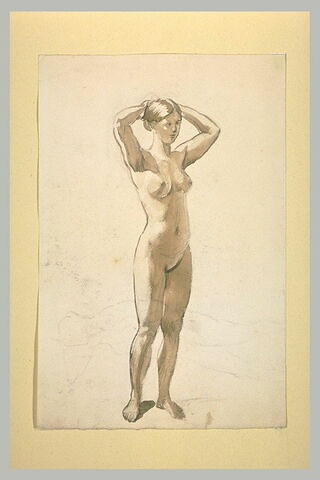 Femme nue, de face, debout