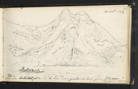 Vue du Rothstok, prise du lac des Quatre-Cantons (canton de Lucerne), image 1/2