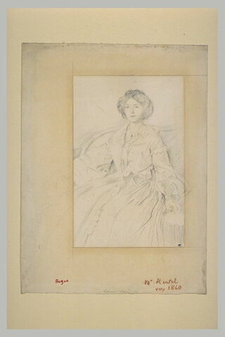 Portrait de Madame Hertel assise sur un canapé, image 2/2