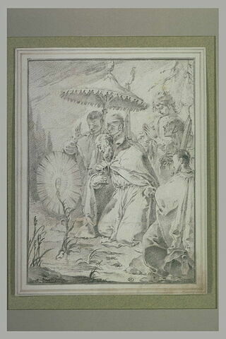 Un saint jésuite en voyage en Orient adorant une fleur miraculeuse, image 1/1