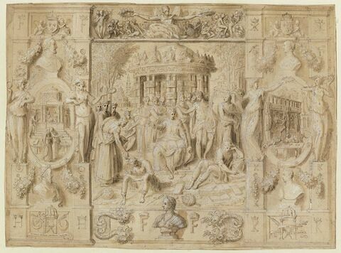 Renaissance des Arts et des Lettres ou Nicolas Houel dictant son ouvrage, image 1/2