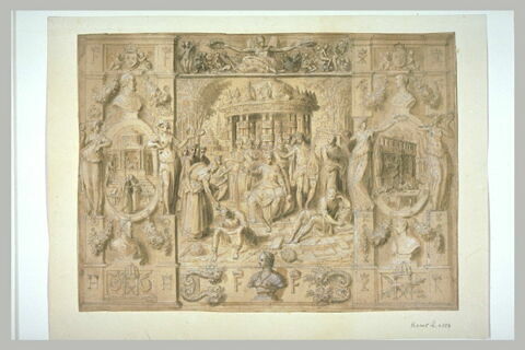 Renaissance des Arts et des Lettres ou Nicolas Houel dictant son ouvrage, image 2/2