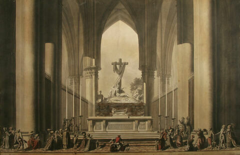 Maitre-autel de la cathédrale de Troyes en 1782