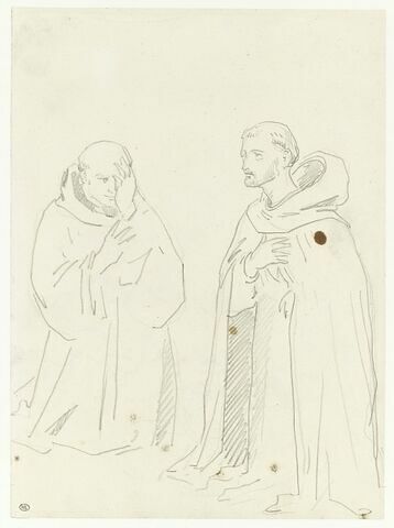 Deux religieux agenouillés : saint Jean Gualberto et saint Pierre martyr, image 1/2