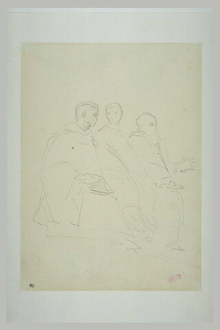 Saint Maur, saint Placide et saint Benoit, assis