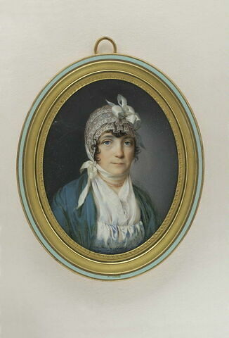 Portrait de Jeanne-Louis-Henriette Genest, dame Campan (Paris,1752-Mantes 1822), en buste