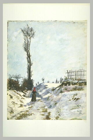 Paysage de neige, 'Chemin creux', image 1/1