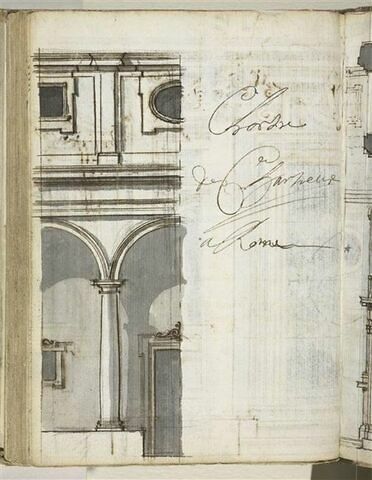 Élévation intérieure du cloître des Chartreux à Rome, image 1/2