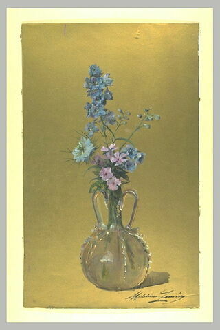 Fleurs dans un vase à deux anses, image 1/1