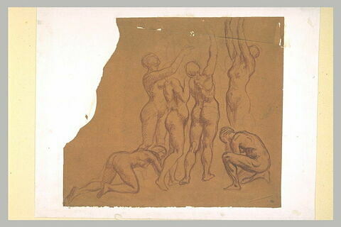 Groupe de six femmes nues, image 1/1