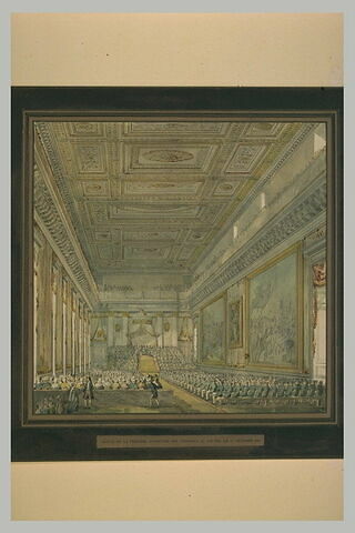 Ouverture de la session du Parlement par Louis XVIII au Louvre