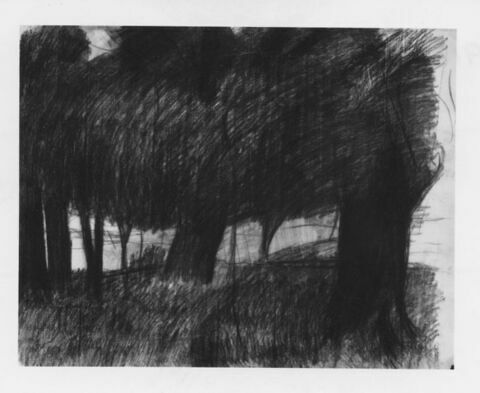 Les arbres noirs : au delà d'arbres, une plaine, image 1/1