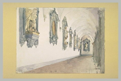 Corridor du couvent du Mont Cassin, image 1/1