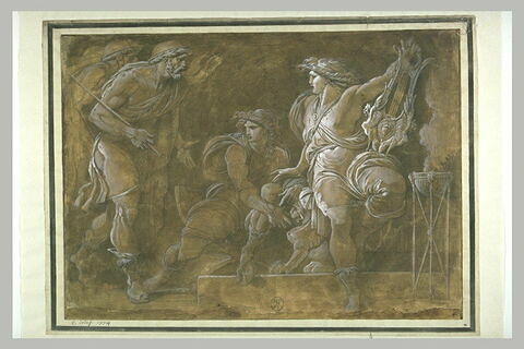 Ulysse et Nestor venant chercher Achille sous la tente de Patrocle, image 2/2