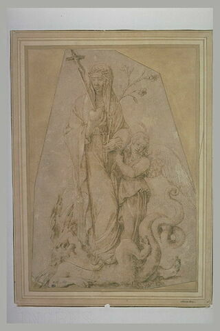La Bienheureuse Osanna Andreasi avec un ange, foulant le démon aux pieds, image 2/2