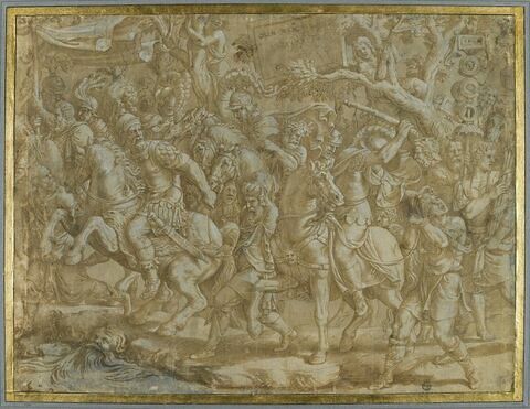 Triomphe de Scipion : soldats conduisant les chefs prisonniers, image 1/2