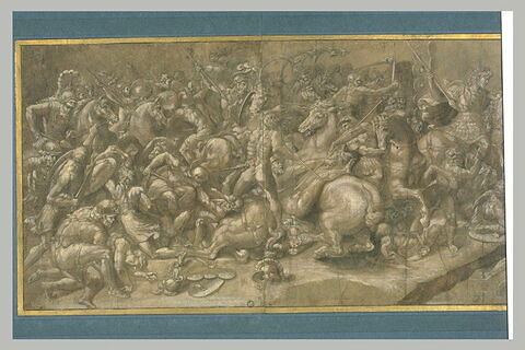 Combat de cavaliers et de fantassins, d'après la Bataille de Constantin, image 2/4