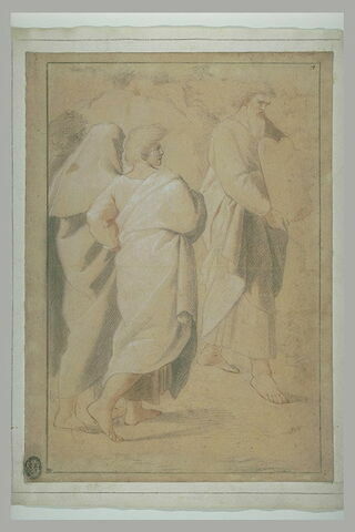 Moïse montrant les Tables de la Loi et trois figures, image 1/1