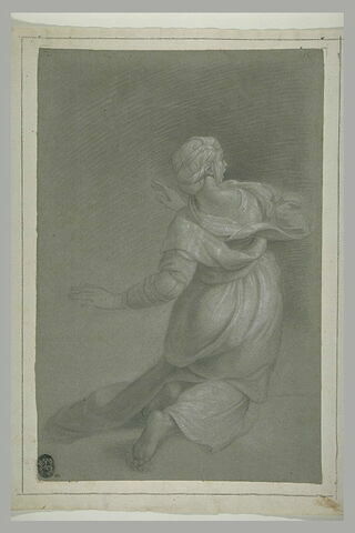 Femme agenouillée, d'après une figure dans Héliodore chassé du Temple, image 1/1