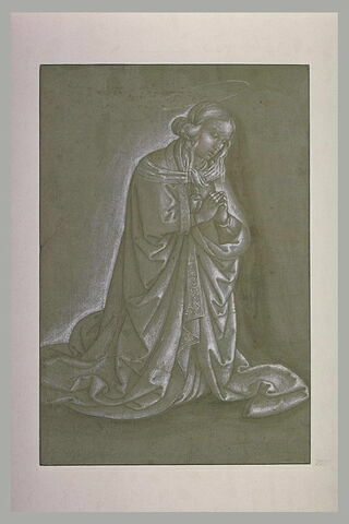 Figure de Vierge agenouillée, les mains jointes, image 1/1
