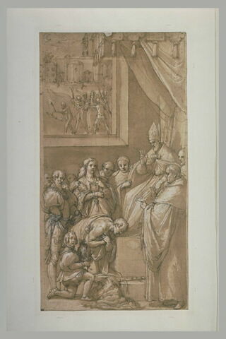 Soumission de l'empereur Henri IV au pape Grégoire VII à Canossa, image 1/1