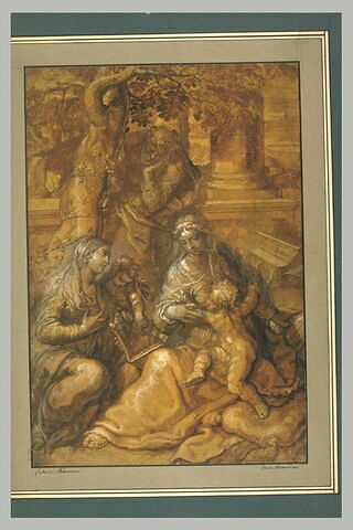 La Sainte Famille avec sainte Elisabeth et le petit saint Jean, image 2/2