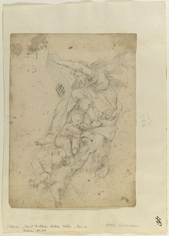 Saint Marc entouré d'anges et de son lion, image 1/2